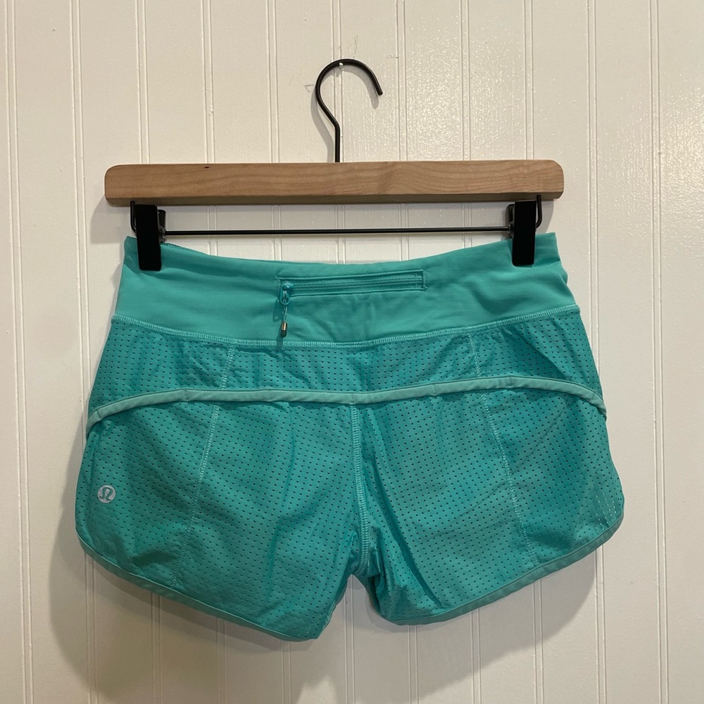 LULULEMON Speed Short (Mesh) in Bali Breeze Size 2 RARE HTF Unicorn - Picture 7 of 13